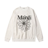 Mardi MercrediˉKorean trendy brand small daisy dachshund dog printed sweater mens and womens same pu