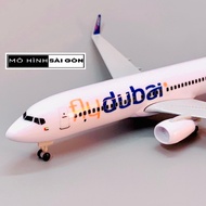 Fly DuBai Premium Alloy Model Airplane 20cm Boeing B737-800 Series