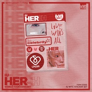 IU H.E.R. World Tour Merch (Sticker Set, Button Pin, Mouse Pad, Mug, Umbrella) by WMB Clothing
