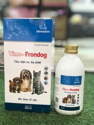 Thuốc xịt tiêu diệt sạch ve bọ chét trên chó mèo Vime Frondog  Vemedim