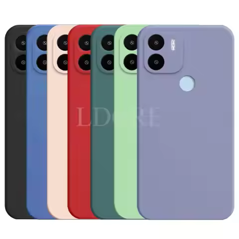 For Xiaomi Redmi A1 Plus Case Liquid Silicone Coque For Redmi A1 Plus Cover TPU Fundas Protective Fo