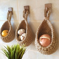 Fruit Storage Basket Space Saving Kitchen Vegetable Fruit Basket Decorative Hanging Wall Vegetable F