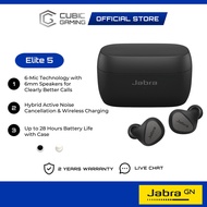 Jabra Elite 5 True Wireless Earbuds Bluetooth with Hybrid Active Noise Canceling (ANC), 6 Microphone