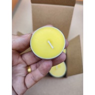 Box of 8 T-Light Butter Candles that burn for 4 Hours - Nhien Dang Candles