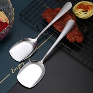 【Ready Stock】Big Spoon Long Handle Comfortable Grip Ladling Stainless Steel Buffet Dinner Large Size Serving Spoon Daily Use