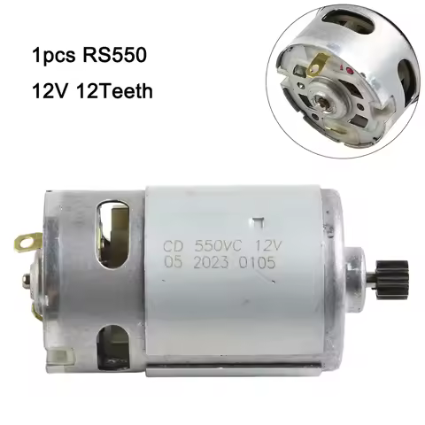 Electric Drill Motor with 10 8V/12V/14 4V Voltage 9/12 Teeth Options for RS550 Rugged Copper Core fo