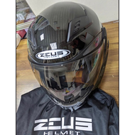 ZEUS ZS-3500碳纖維全罩安全帽 二手九成九新全帽無刮傷無摔傷