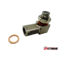 Oxygen O2 Sensor Spacer Adapter Euro 4 - WITH CERAMIC 400 Spec Catalytic Converter* 90 Degree