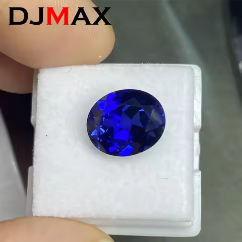 DJMAX Oval Sapphire Lab Grown Blue Gems Loose Gemstones With AGL Certificate Top Quality Sapphire St
