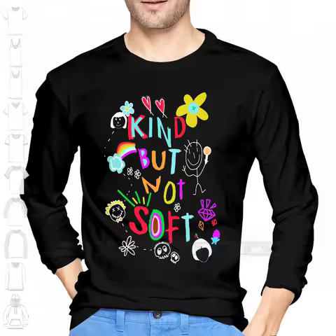 " Kind But Not Soft " 100% Cotton Long Sleeve T Shirt K Pop Twice Son Chaeyoung Myoui Mina Hirai Mom
