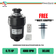 Kleengard SD-750 Undersink Food Waste Disposer 0.75HP 4000rpm SD750 Pelupus Sisa Makanan