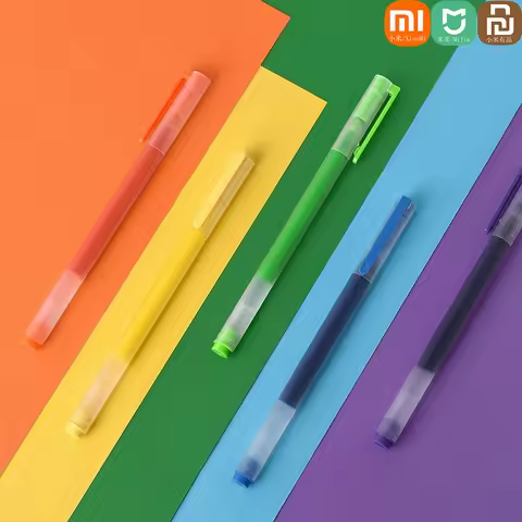 Original Xiaomi Mijia Smart High-capacity Ink Pen 5 Color 0.5mm Mi Writing Pen For School Office Art