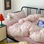 Teddy Dog Printed 100% Cotton Cartoon 1000TC Cadar Fitted Sheet Bed Set 3 in 1 41in 1bedsheet Set Pillowcase Single/Queen/King Bedsheet Set
