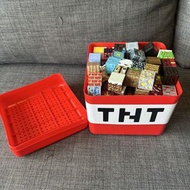 Minecraft TNT 儲物盒連積木仔