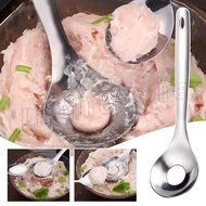 Stainless Steel Meatballs Spoon - Croquettes Mold - Manual Fish Ball Maker Scoop  - Rice-meat Dumpli