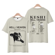 T-Shirt Keshi The Hell/Heaven Tour Merch 2022 Crewneck Short Sleeve Tee Women Men's Tshirt