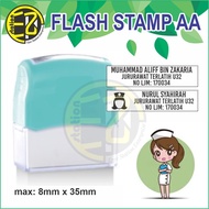[Ezee Station] Pre Inked Flash Stamp AA (READY STOCK)