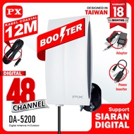 Antena TV Digital DVBT2 Indoor Outdoor Booster Antenna Analog 4K PX DA-5200