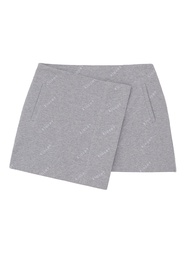 KLOSET Word Embroidery Mini Skirt (SS23-S001) กระโปรงสั้นผ้าปัก