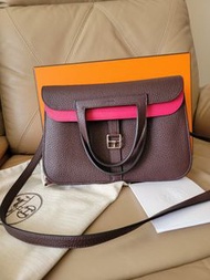 Hermès Hermes Halzan 25 TC 皮 Handbag 愛馬士手袋
