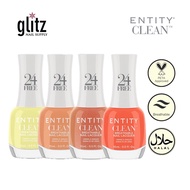 ENTITY CLEAN Halal Breathable Nail Lacquer Polish Orange Colors Non Peelable (15ml)