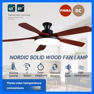 【GuangMao】Ceiling Fan With Light（5 Blades）Tricolor LED Lighting DC Ceiling Fan in Living Room Electric Fan