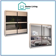 5/6/8ft x 8ft Anti-jump 2 sliding doors wardrobe ✅FREE INSTALLATION✅