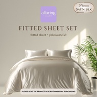 ALLURING Bedsheet Satin Silk Premium Luxury