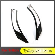 Kailey ฝาครอบไฟหน้า ABS สีดำด้าน สำหรับ MITSUBISHI L200 Triton 2019 2020 2021 4X4 อุปกรณ์ตกแต่งภายนอ