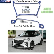 [ PACKAGE TYPE ONE SAFETY BAR ] PERODUA ATIVA 1.0T 2021 2023 2024 2025 Rear Anti Roll Bar 19mm & Fro