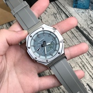 GM-2100 GM-2100AP#18 GREY TMJ CUSTOM TO AP ,STAINLESS STEEL HEAD/RUBBER STRAP/ATUOLIGHT/PREMIUM COPY