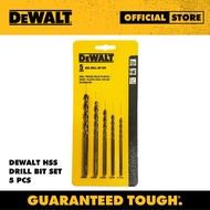 DEWALT HSS Drill Bit Set (5 Pcs) (Set Mata Gerudi HSS)