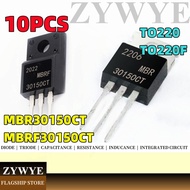 10PCS MBR30150CT B30150G MBRF30150CT Shoteki 30A150V In-Line TO-220F TO220