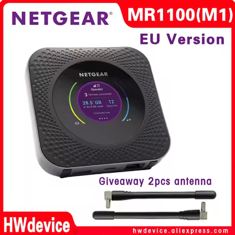 New Europe Version Netgear Nighthawk M1 MR1100 LTE CAT16 4GX Gigabit Mobile Router MR1100-100 100EUS