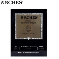 Arches Drawing cream pad size 26×36cm. 200gsm. (บรรจุ 16 แผ่น) #400 015 886