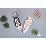 Fufa Shoes [Fufa Brand] Plain Versatile Canvas Casual Shoes-Black/M 1CM23