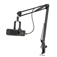 FIFINE AmpliGame AM8T USB/XLR Dynamic Microphone with Boom Arm Stand RGB (ไมโครโฟนยูเอสบี) มาพร้อมขา