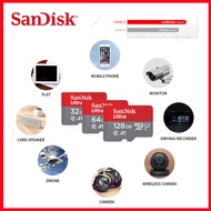 Sandisk Ultra Class10 A1 micro SD Card Memory Card เมมโมรี่การ์ด การ์ดหน่วยความจำ32GB/64GB/128GB/256GB/512GB