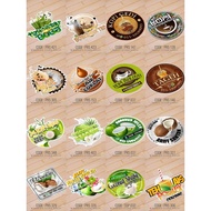 STICKER AIR MINUMAN AIR BALANG AIR BOTOL. AIR BOBA JUS BUAH TEH AIS MILOAIS AIR BUAH CINCAU