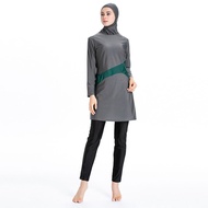 Baju Renang Muslimah Premium Import / Pakaian Renang Muslim Wanita Dewasa Remaja / Long Swimming Suit for Hijab Women with Head Cover / Setelan Baju Berenang Tertutup Untuk Perempuan Berhijab Berkerudung Lengan Panjang Celana Panjang dengan Kerudung Impor