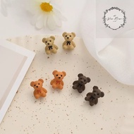 [SG Seller] Bear Stud Earring (925 Silver) Korean Fashion Hypoallergenic Minimalist Earring Small St
