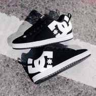 Promo! Sepatu Dc Shoes Hitam Putih Model Gemuk | Sepatu Wanita Dewasa 39-43