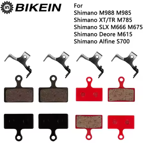 4 Pairs Resin/ceramic/Full metal MTB Bike Bicycle Disc Brake Pads for ShimanoM988 M985 XT/TR M785/SL