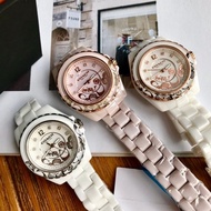 COACH蔻馳手錶 白色陶瓷手錶 女生手錶 粉色陶瓷手錶女 PRESTON系列石英錶 時尚休閒女錶 生日禮物送女友