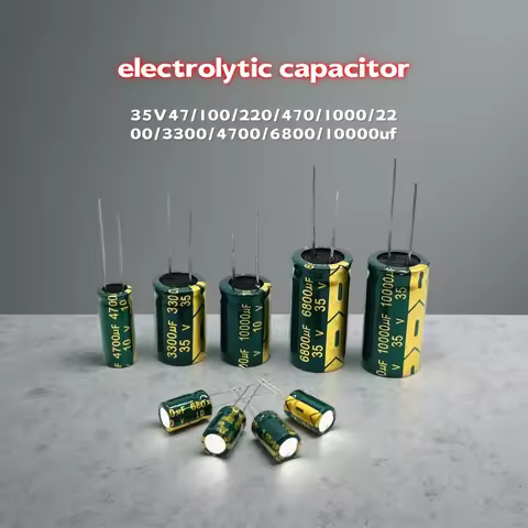 20pcs High Frequency Electrolytic Capacitor 35V 10 UF 100UF 220UF 330UF 470UF 680UF 1000UF 2200UF 33