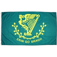 Bendera Ireland Erin Go Bragh 3x5 dengan Dua Lubang Loyang, Tepi Jahitan Berganda, dan Fabrik 100% P