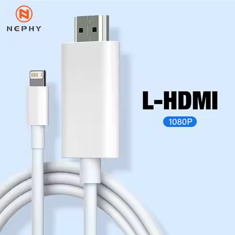 1080P HDTV Cable For iPhone 14 13 12 11 Pro Max 7 8 Plus XS XR SE iPad To HDMI Transmit Video From M