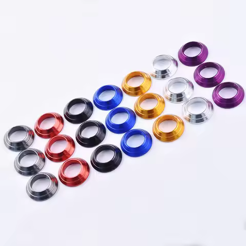 8pcs/lot Fishing Rod DIY Decorative Ring Trim Ring Fishing Rod Aluminum Part Repair Components Mix S