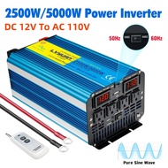 Authentic DC 12V 24V AC 120V 5kW 7kW 8kW Output Inverter Pure Sine Wave Solar Power System Inversor 
