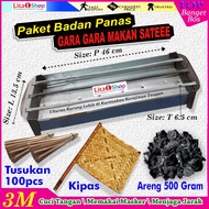 Long/ Satay Grill Package / Satay Grill Bamboo Fan Charcoal